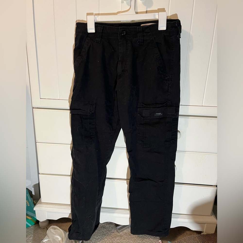 black cargo pants